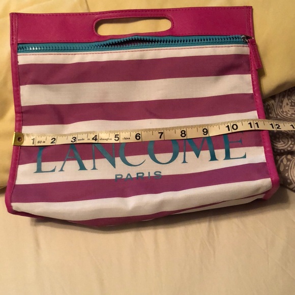 Pink Striped LANCÔME Cosmetics Bag - Picture 2 of 4